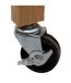 Ilot 2 tiroirs 2 niveaux en bois LINHA - Beige-5