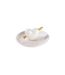 Porte Bijoux en Céramique Cœur 10cm Blanc-2