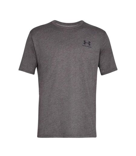 T-shirt Motif/style Logo Sur Poitrine Sportstyle Homme Gris Foncé Chiné Under Armour