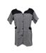 Blouse de travail boutonnée pour femme, tablier sans manches-1