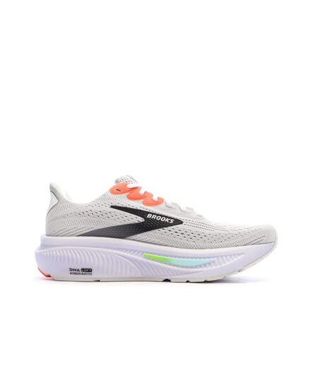 Chaussures de running blanche homme brooks ghost 17