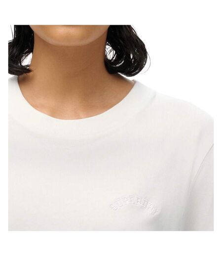 T-Shirt blanc femme superdry w1011644a