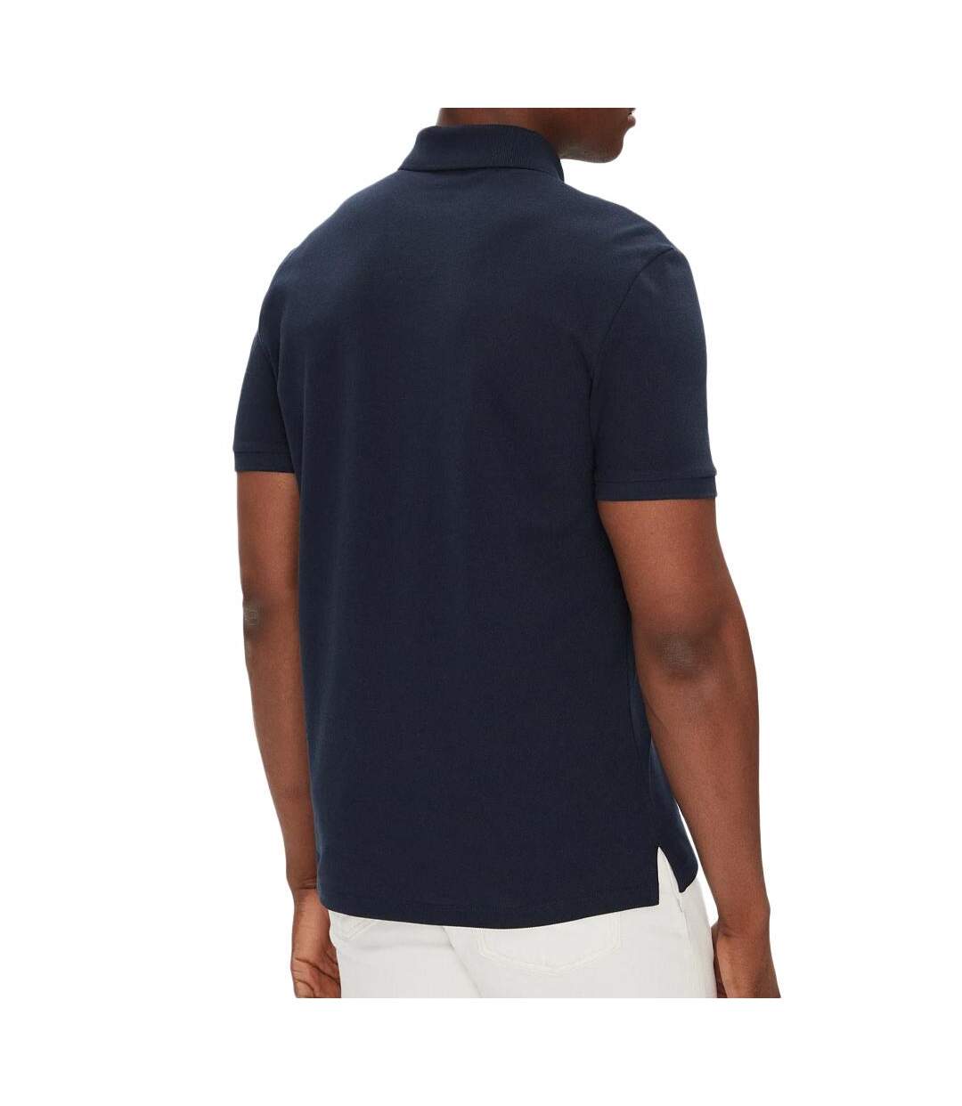 Polo marine homme calvin klein jeans ss monogram pique - l-2