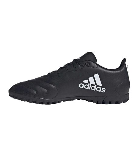 Mens Goletto Viii 3 Stripes Leather Artificial Ground Football Boots Black White Adidas