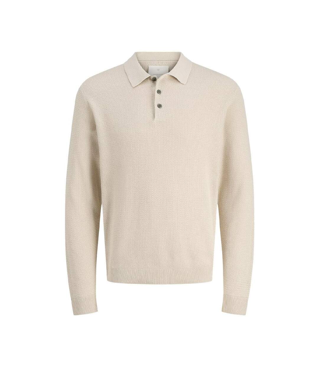 Polo beige clair homme jack & jones cooper-1