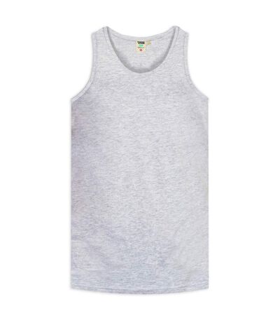 Duke Mens Fabio-1 Muscle Vest (Grey Melange) - UTDC173