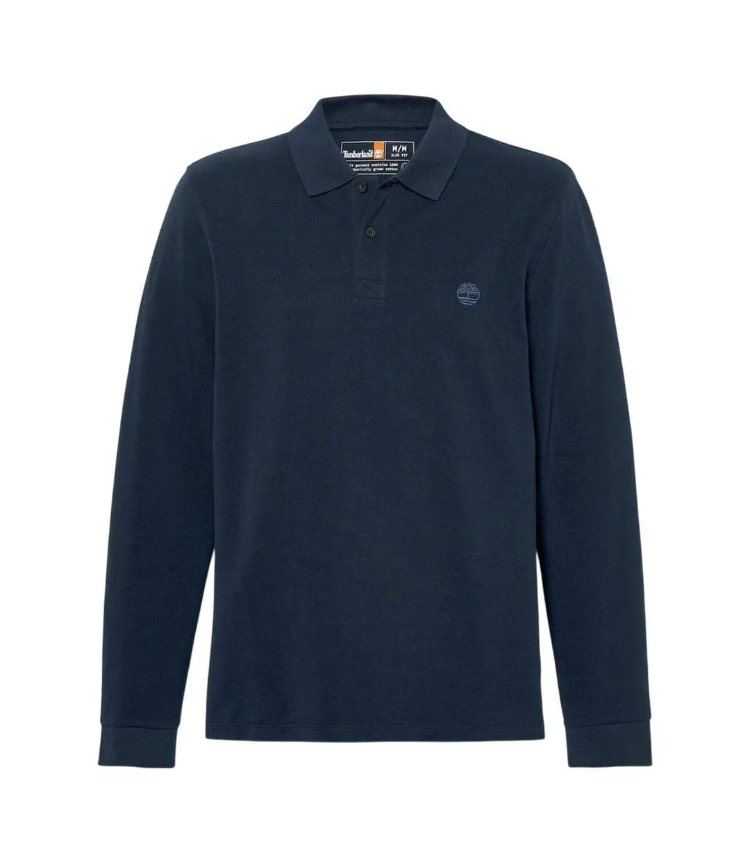 Polo Manches Longues Motif/style Côtelé Homme Bleu Saphir Foncé Timberland-1