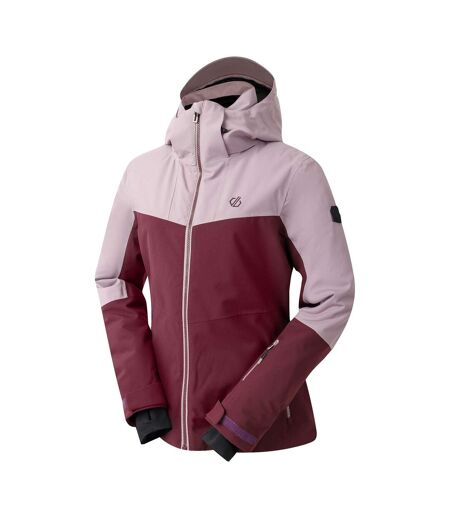Womens/ladies Iced Waterproof Ski Jacket Heather Fig Dare 2B