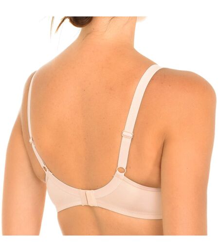 Support bra with underwire and elastic sides D099M women