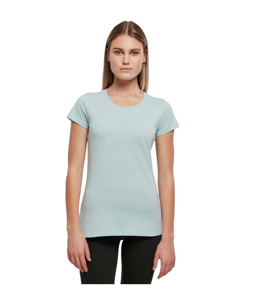 T-shirt Basique Pour Femmes/femmes Bleu Océan Build Your Brand-2
