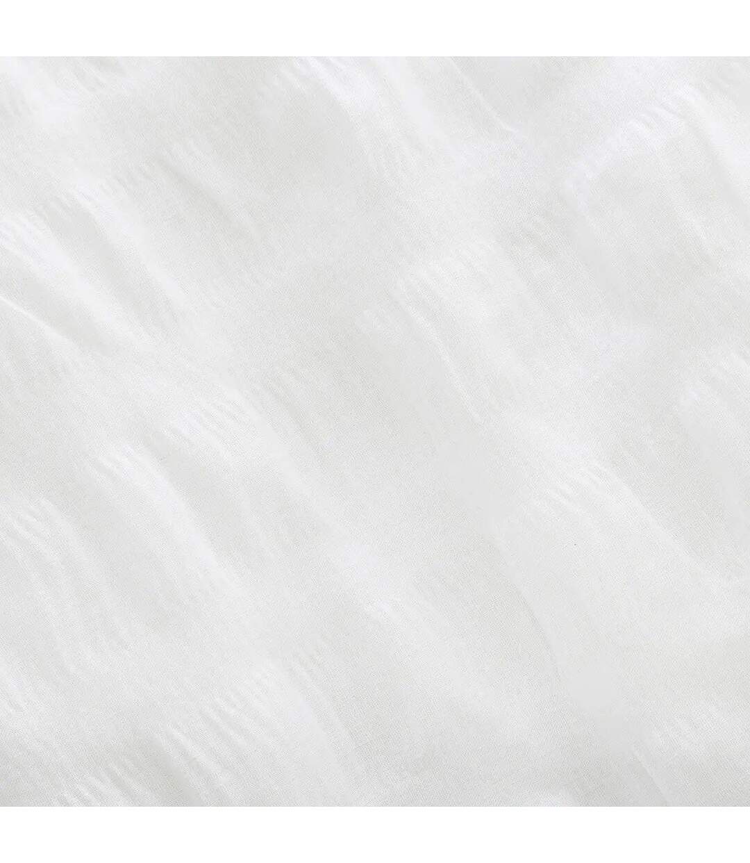 Parure de Lit 3 Pièces Seersucker 260x240cm Blanc-3