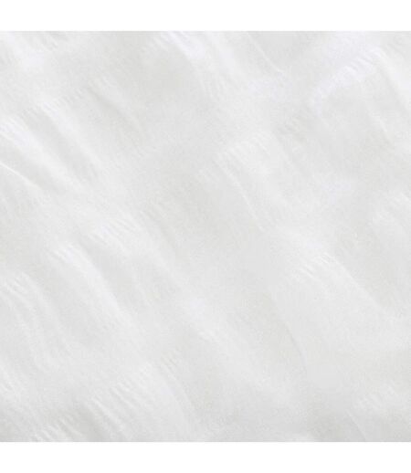 Parure de Lit 3 Pièces Seersucker 260x240cm Blanc