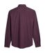 Mens Regular Button-down Shirt Red Farah-2