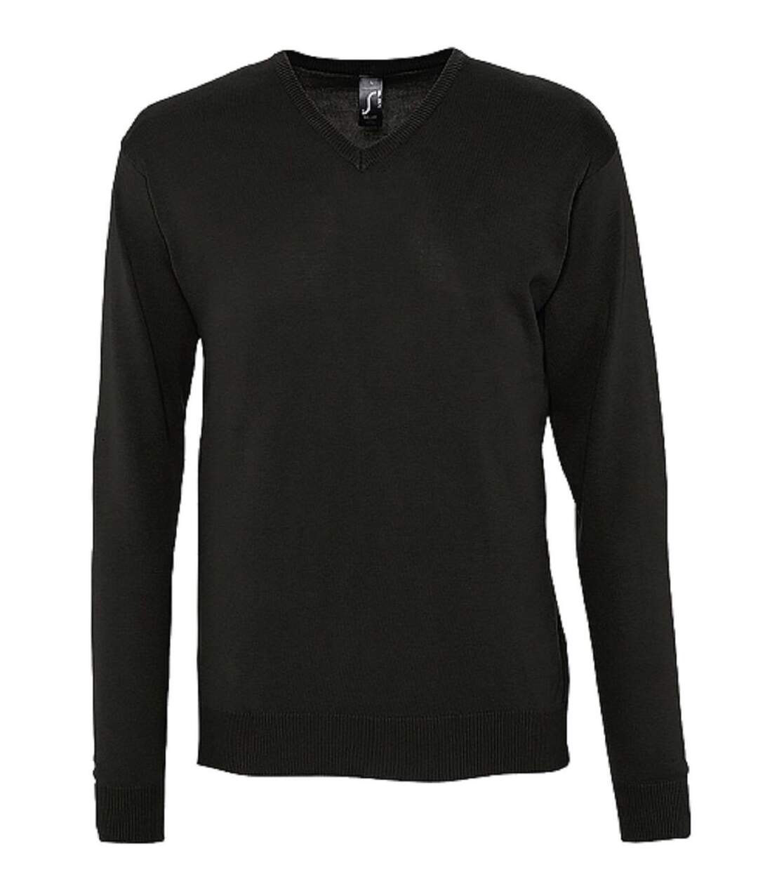 Pull col V - Homme - 90000 - noir