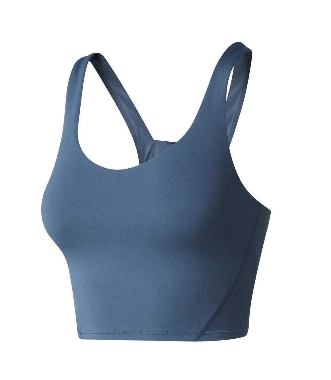 Womens/ladies Jaida Cut-out Back Sports Bra Granite Grey The North Face-2