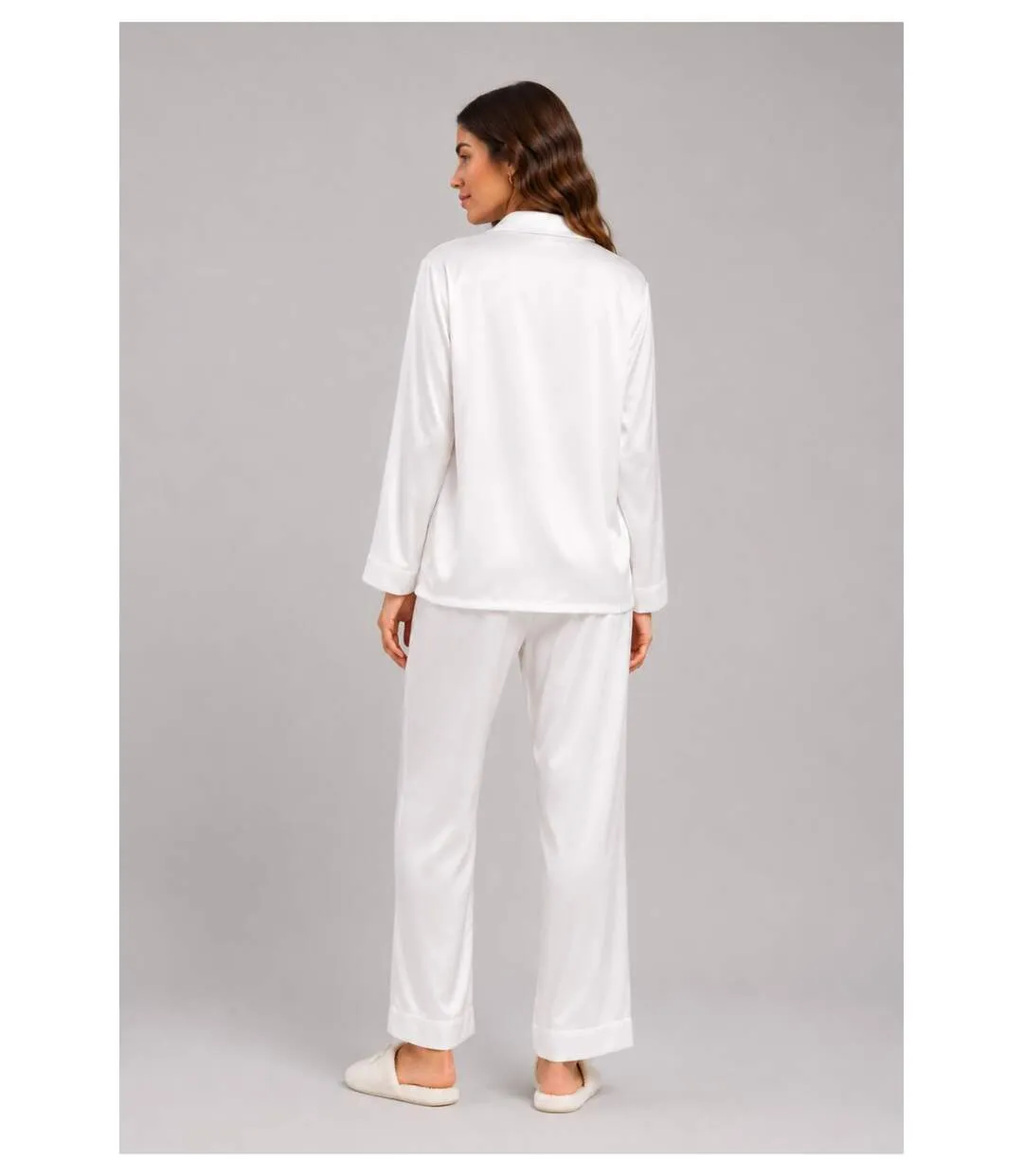 Pyjama fluide en satin-3