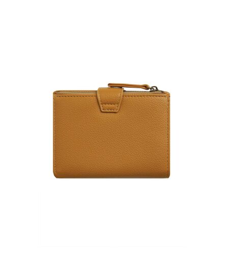 Tabytha plain vegan leather coin purse one size deep amber Weird Fish