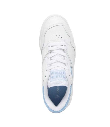 Baskets Tennis Lineshot Femme Blanc Bleu Lacoste