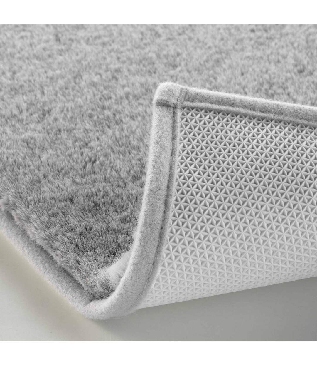 Tapis Imitation Fourrure Feline 120x170cm Gris-3