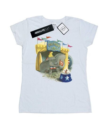 Disney T-shirt en coton Dumbo Circus Femme/Femme (Blanc) - UTBI15224