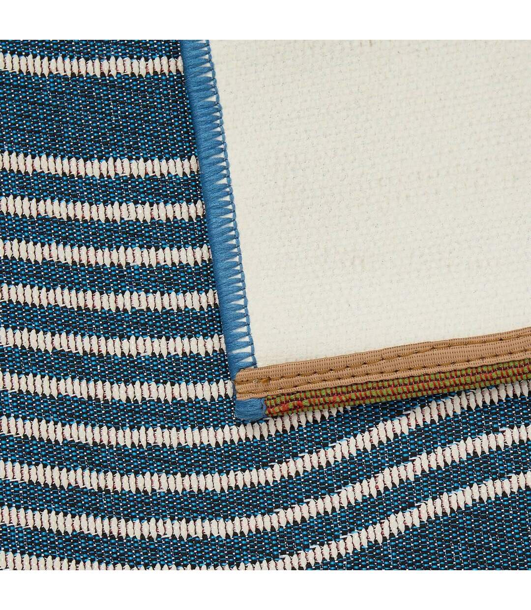 Tapis de Cuisine Antidérapant Nippon 75x200cm Bleu-3
