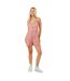 Combishort Sans Manches Motif/style Imprimé Feuille Femme Rose Brave Soul-1