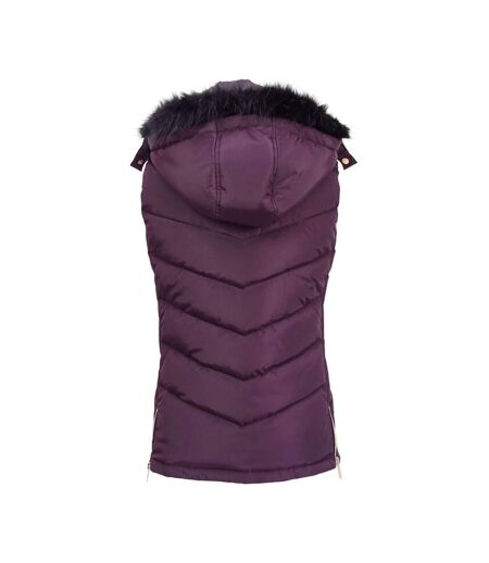 Coldstream Womens/Ladies Leitholm Quilted Gilet (Mulberry)