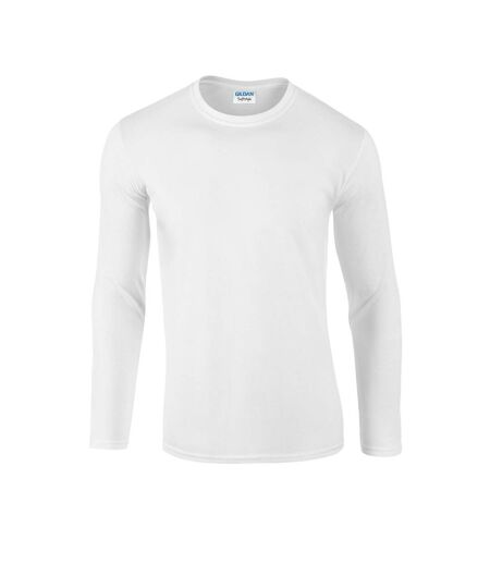 T-shirt Manches Longues Adulte Blanc Gildan