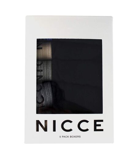 Nicce - Lot de 5 Boxers Homme ADDRE | Sous-vêtement Coton Doux et Respirant