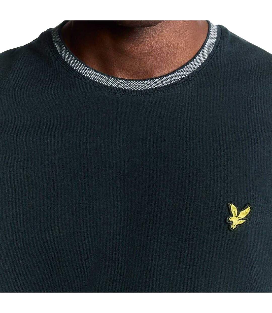 T-shirt Motif/style Aigle Homme Bleu Marine Foncé Lyle & Scott-4