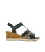 Sandales compensées bleu femme relife jinkat-2