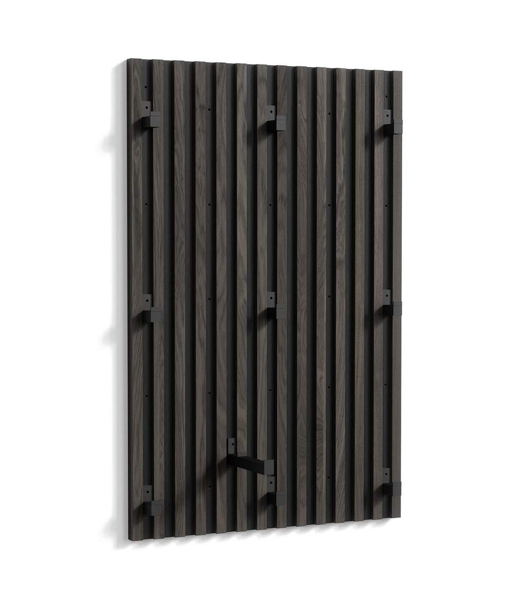 Panneau Mural Nervuré Nimes 114cm Marron Foncé-2
