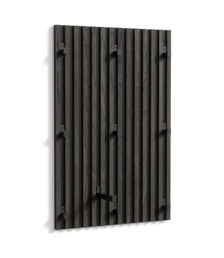 Panneau Mural Nervuré Nimes 114cm Marron Foncé