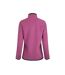 Womens/ladies beye grid eco friendly quarter zip fleece top dark raspberry Weird Fish-2