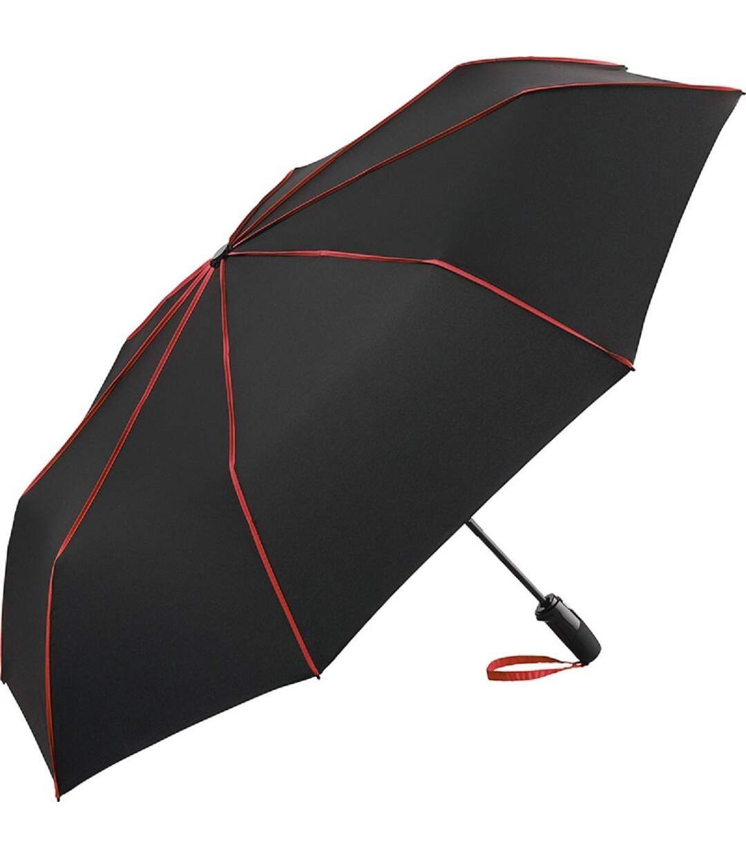 Parapluie de poche FP5639 - noir et rouge-1