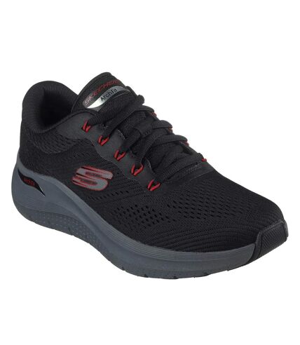 Skechers Mens Arch Fit 2.0 Sneakers (Black/Red) - UTFS10495