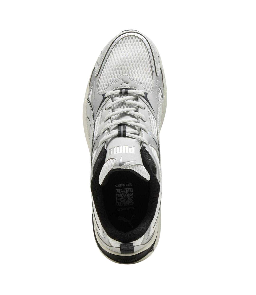 Mens Mileniot 2000 Padded Collar Trainers White Grey Black Puma-3