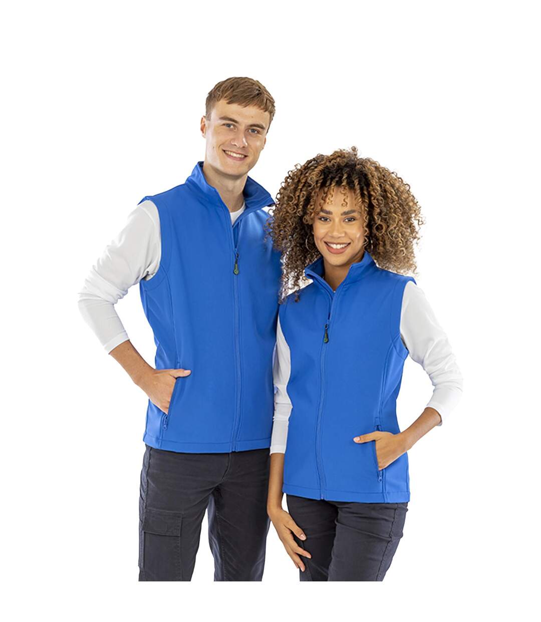 Veste Sans Manches Homme Bleu Roi Result Genuine Recycled-1