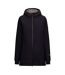 Womens/ladies priya long length soft shell jacket black Trespass-1
