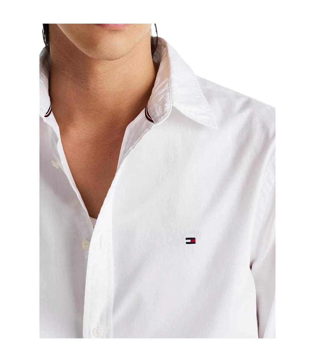 Chemise Motif/style Uni Homme Blanc Tommy Hilfiger-4