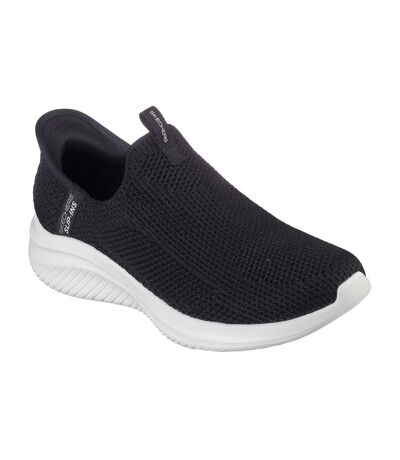 Womens/ladies Ultra Flex 3.0 Easy Win Trainers Black Skechers