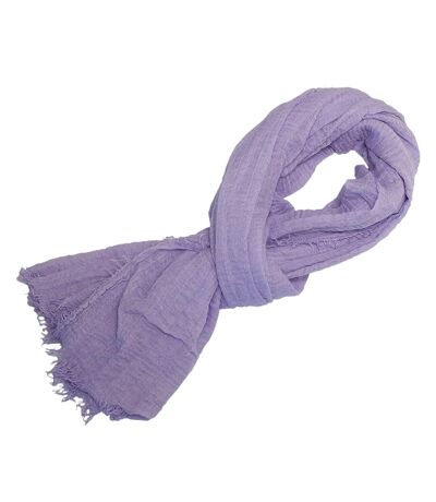 Cheche froissé uni écharpe foulard Homme Femme