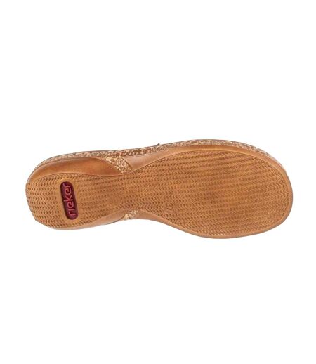 Sandales Style En Forme De T Femme Bleu Rieker