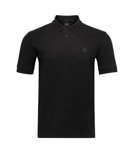 Polo Motif/style Logo Rectangulaire Passenger Homme Noir Boss