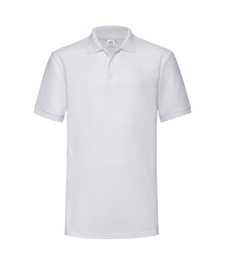 Fruit of the Loom Mens Plain Heavyweight Polo Shirt (White) - UTRW9803
