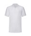 Fruit of the Loom Mens Pique Polo Shirt (White)