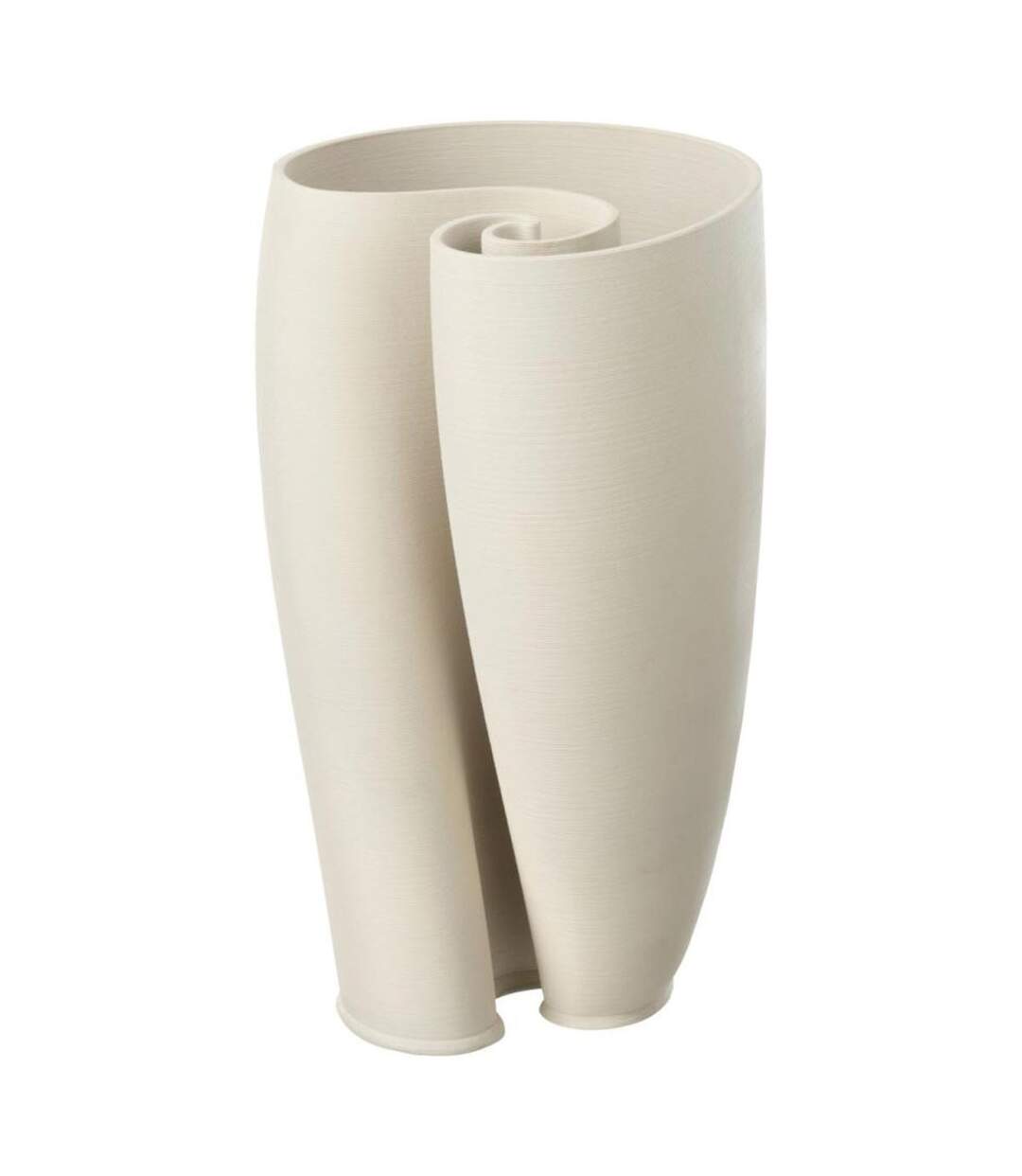 Vase Déco en Céramique Hydra 33cm Beige-1