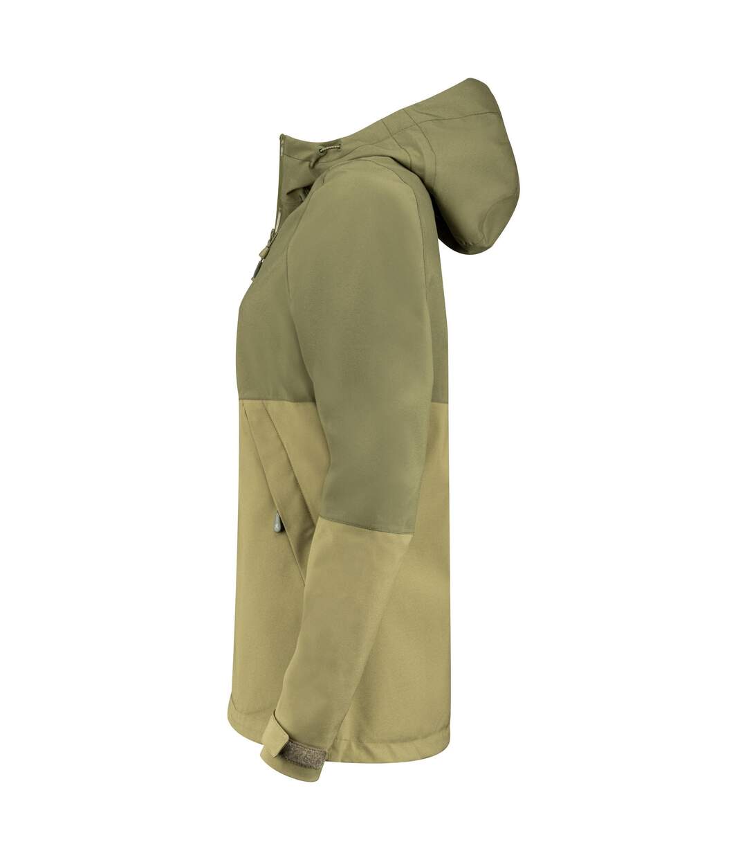Womens/ladies Northville Two Tone Shell Jacket Moss Green James Harvest-2