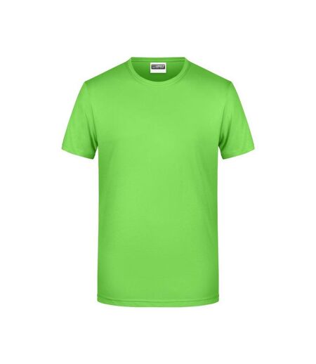 T-shirt Basic Homme Vert Citron James And Nicholson