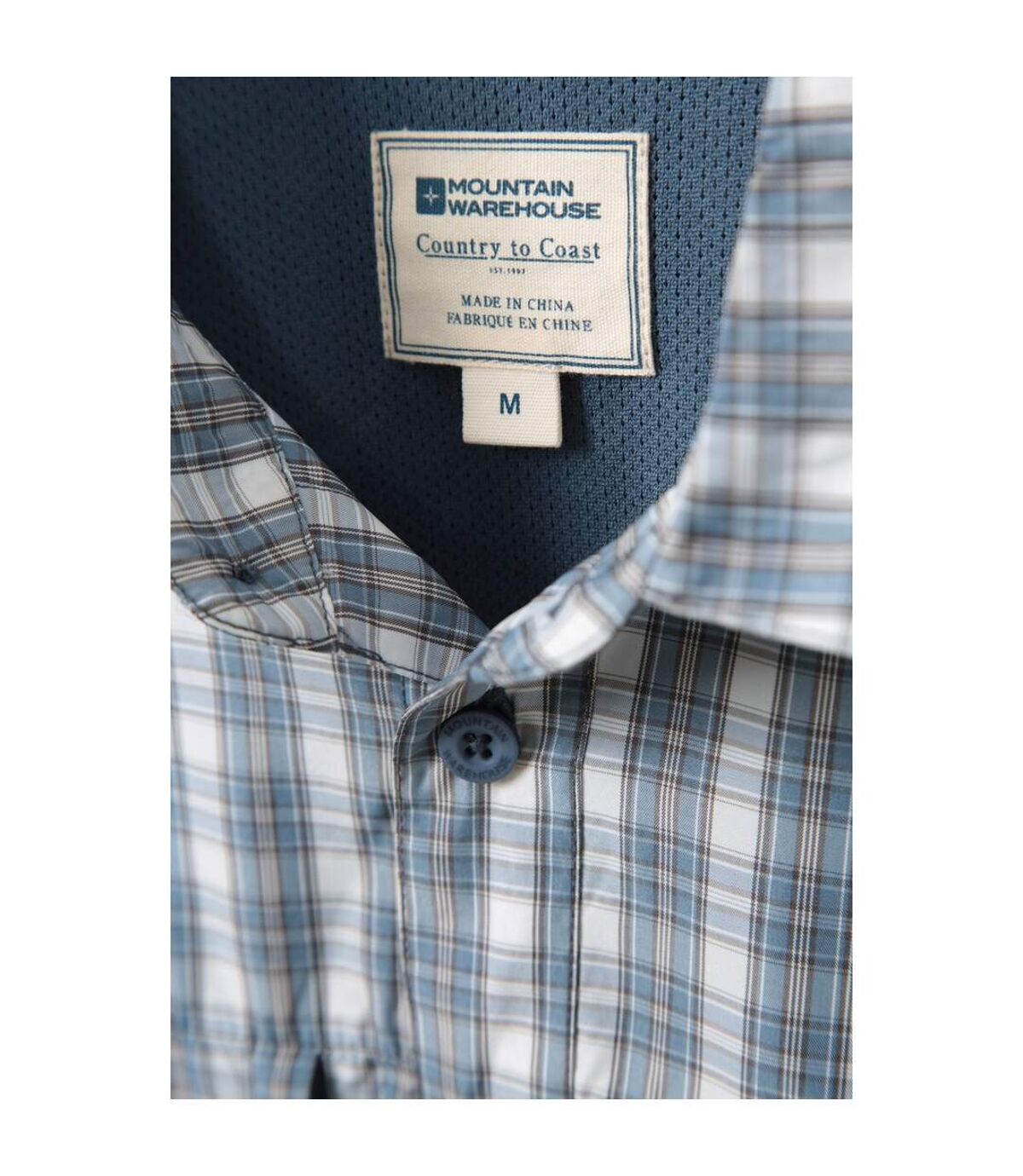 Mountain Warehouse Mens Keel Travel Shirt (Blue)